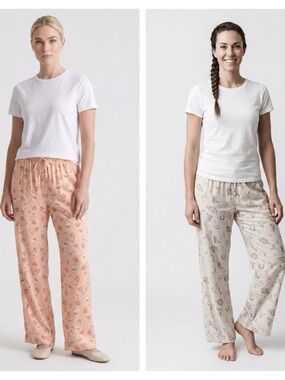 Womens (2) Set of Western Print Pajama Pants